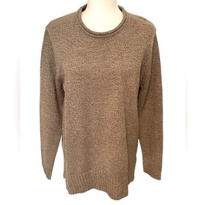 CROFT & BARROW Tan Crew Neck Sweater Size Large